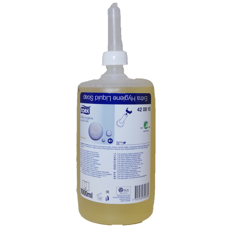 Jabon Liquido Extra Higiene Tork (1x1000 cc)