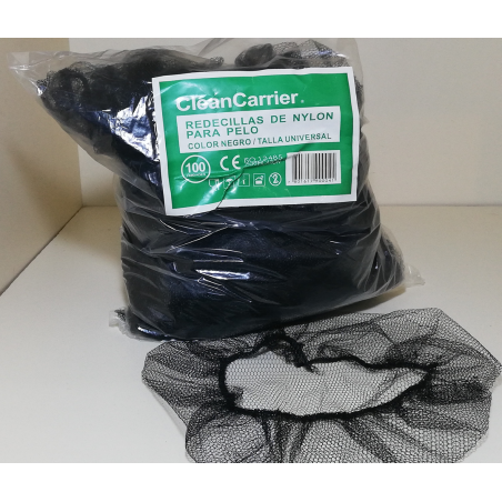 Gorro Malla Negra (1 x 100 unid.)